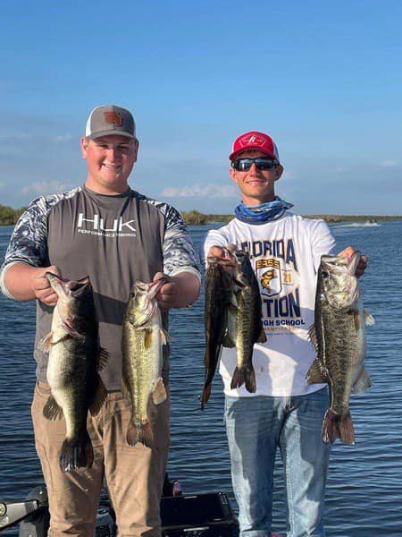 High school anglers Max Loften and Conner
Swindle